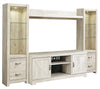 Nagaon Whitewash 4pc Entertainment Center