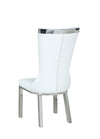 Ainwadi 2 White Curved Back Side Chairs