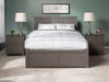 Kolindre Grey Queen Bed with Flat Panel Foot Board and 2 Urban Drawers
