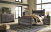 Kurkunde Gray 2pc Bedroom Set With Queen Upholstered Bed