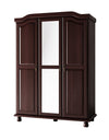 Panutre Java 3 Door Wardrobe With Mirrored Door With 4 Small Shelf