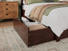 Kolindre Walnut Queen Bed with Matching Foot Board and 2 Urban Drawers