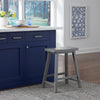Kaurwadi Gray 24 Inch Sawhorse Counter Stool