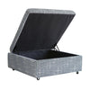 Bambavade Blue Ottoman