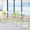 Bubnal 2 Wasabi Green Stackable Bar Stools