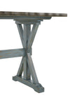 Majnal Light Blue Rustic Counter Dining Table