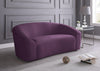Chichvad Purple Velvet Loveseat