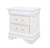 Handewadi White Night Stand with LED