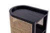 Hirawade 2 Black Nature Cane End Tables