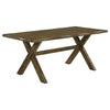 Bhadagaon Knotty Nutmeg X Shaped Dining Table