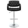 Kasari Black 29 Inch Adjustable Bar Stool