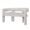 Mhalasvade Grey Upholstered Sculpture Bench