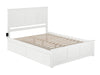 Kolindre White Queen Bed with Matching Foot Board and 2 Urban Drawers