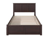 Kolindre Espresso Full Bed with Flat Panel Foot Board and 2 Urban Drawers