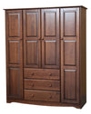 Khupire Mocha 8 Small and 1 Large Shelf Wardrobe