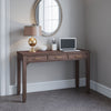 Lolane Dark Brown Chevron 3 Drawer USB Charging Desk