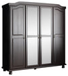 Panutre Java 4 Door Wardrobe With Mirrored Door With 2 Drawer And 4 Small Shelf