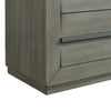 Mharwadi Grey Seven Drawers Dresser and Mirror
