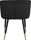 Navaraswadi Black Velvet Dining Chair