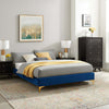 Koor Navy Velvet Queen Bed Frame