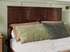 Kolindre Walnut Queen Bed with Matching Foot Board and 2 Urban Drawers