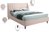 Nivachiwadi Pink Velvet Queen Bed