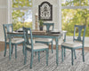 Kalamwadi Teal Blue 5pc Dining Set