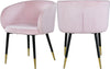 Navaraswadi Pink Velvet Dining Chair