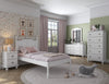 Panutre White Twin Bed