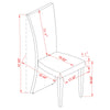 Adoli 2 White High Back Side Chairs