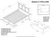 Kolindre White Full Bed with Flat Panel Foot Board and 2 Urban Drawers