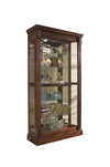 Malapude Medallion Cherry Two Way Sliding Door Curio