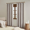 Karanje Brown Plaid Curtain Panel With Fleece Lining - 50 x 84