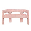 Mhalasvade Pink Upholstered Sculpture Bench