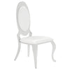 Majagaon Creamy White Chrome 5pc Dining Room Set