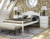 Jatharwadi White Solid Wood Full Platform Bed