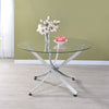 Karnoor Chrome Round Dining Table