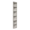 Khebavade White Outside Corner Bookcase