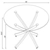 Karnoor Chrome Round Dining Table
