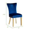 Chimane 2 Blue Gold Leg Dining Chairs