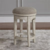 Masoli White Tobacco Console Swivel Stool