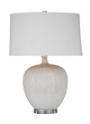 Bachi Two Tone Beige Ceramic Table Lamp
