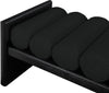 Aurnal Black Fabric Bench