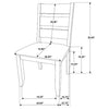 Bhadagaon 2 Knotty Nutmeg Grey Ladderback Dining Chairs