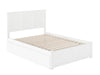 Kolindre White Full Bed with Flat Panel Foot Board and 2 Urban Drawers