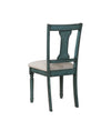 Kalamwadi 2 Teal Blue Beige Side Chairs