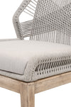 Koparde 2 Taupe White Pumice Natural Dining Chairs
