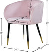 Navaraswadi Pink Velvet Dining Chair