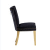 Chimane 2 Black Gold Leg Dining Chairs