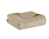 Gotewadi Khaki Oversized Quilted Throw